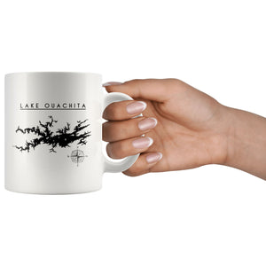 Lake Ouachita 11oz Coffee Mug | Printed | Lake Gift | Wedding Gift - Houseboat Kings