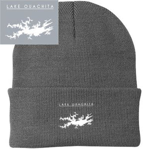 Lake Ouachita Embroidered Knit Cap - Houseboat Kings