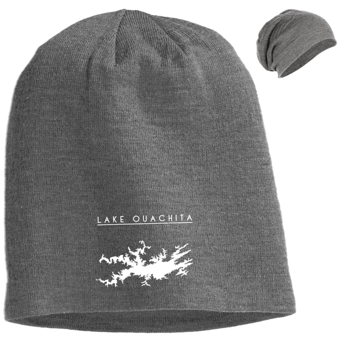 Lake Ouachita Embroidered Slouch Beanie - Houseboat Kings