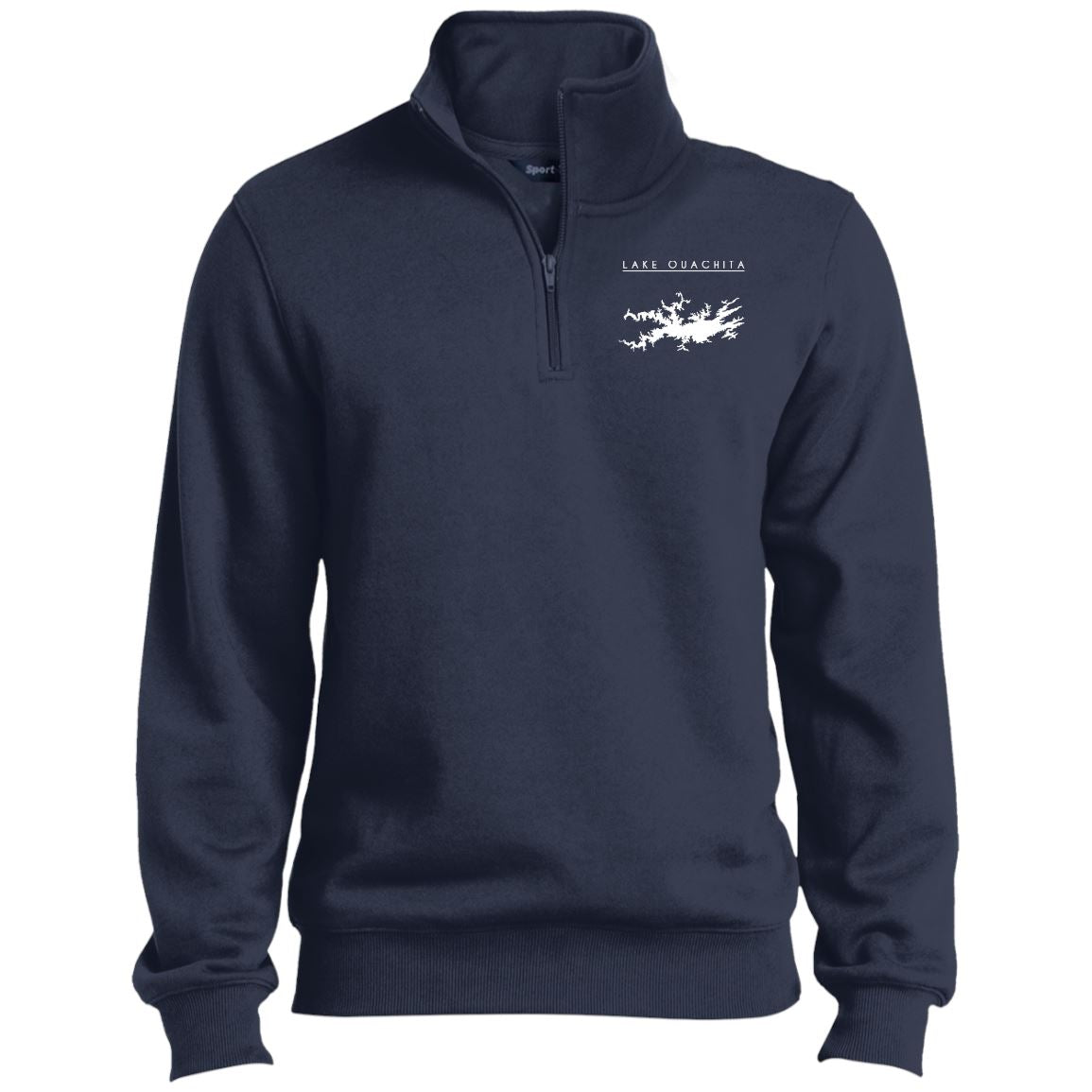 Lake Ouachita Embroidered Sport-Tek 1/4 Zip Sweatshirt - Houseboat Kings