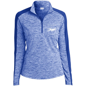 Lake Ouachita Embroidered Sport-Tek Women's Electric Heather 1/4-Zip Pullover - Houseboat Kings