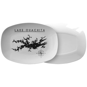 Lake Ouachita Serving Platter | Printed | Lake Gift - Houseboat Kings