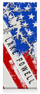 Lake Powell American Flag - Yoga Mat - Houseboat Kings