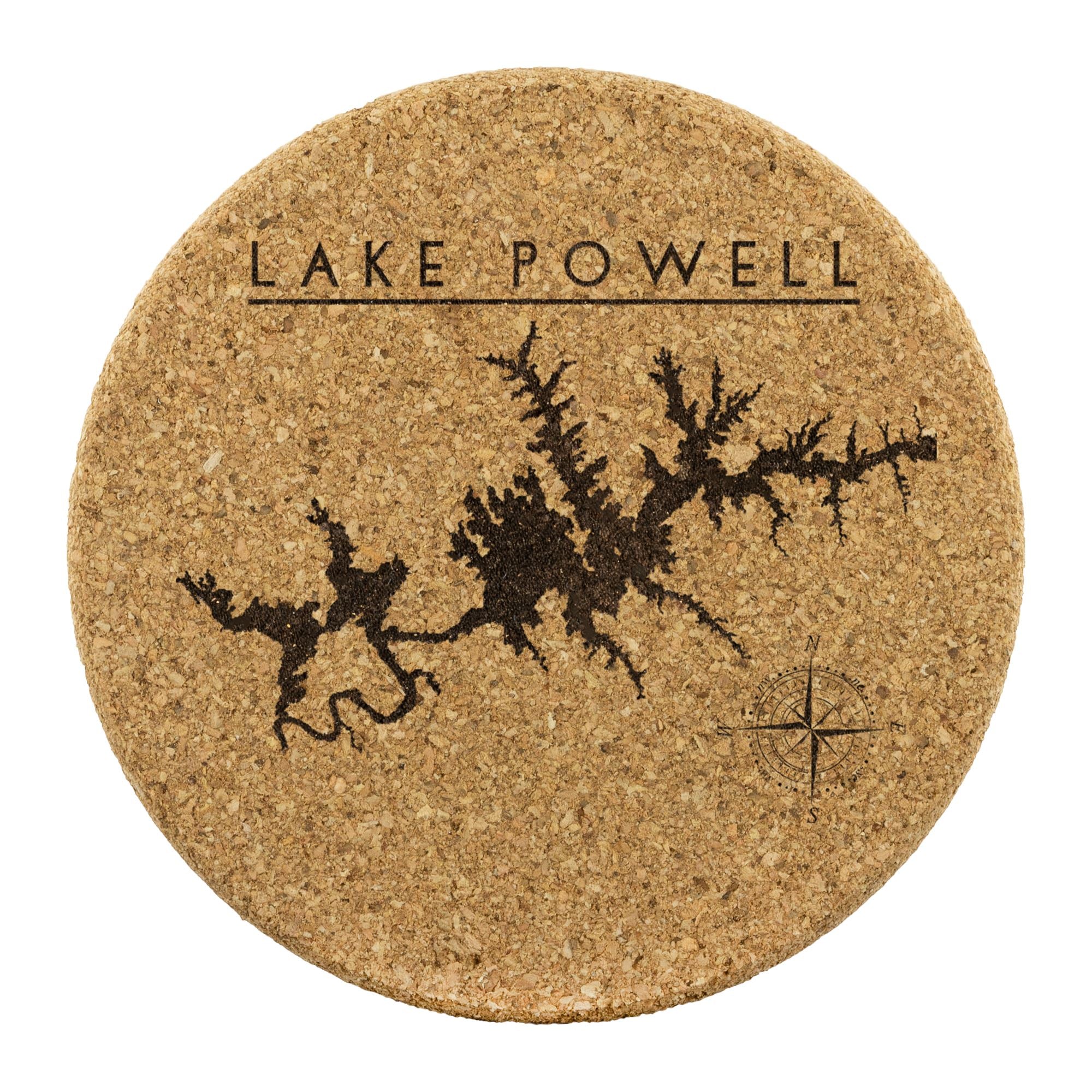 Lake Powell Cork Coaster | Laser Etched | Lake GIft - Houseboat Kings