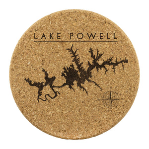 Lake Powell Cork Coaster | Laser Etched | Lake GIft - Houseboat Kings