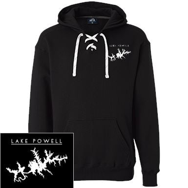 Lake Powell Embroidered Heavyweight Sport Lace Hoodie - Houseboat Kings