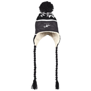 Lake Powell Embroidered Peruvian Hat with Ear Flaps and Braids - Houseboat Kings