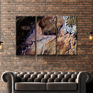 Lake Powell From Space | Rainbow Country | Gallery Quality Canvas Wrap - Houseboat Kings