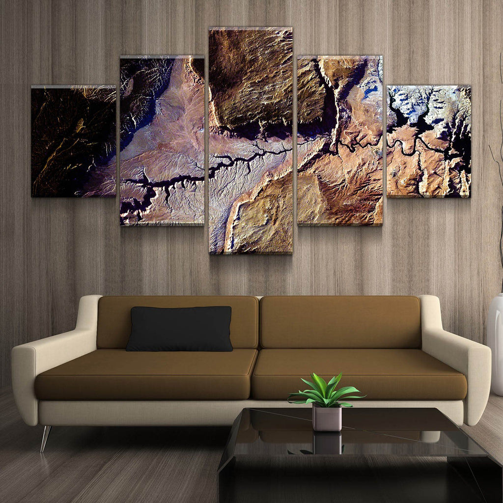 Lake Powell From Space | Rainbow Country | Gallery Quality Canvas Wrap - Houseboat Kings