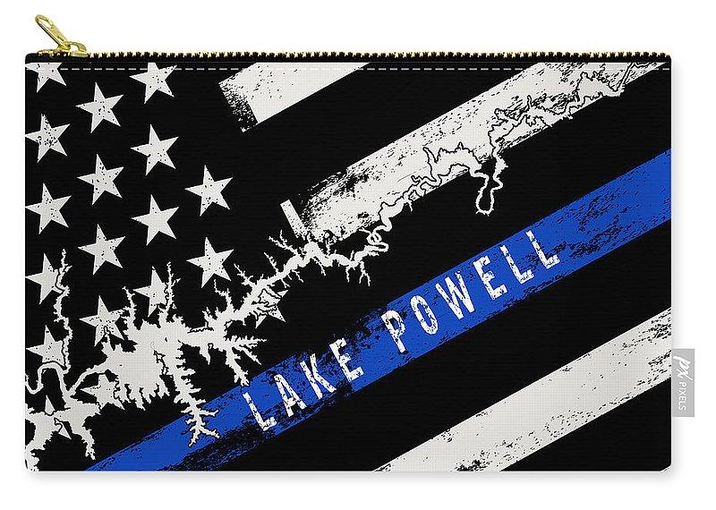 Lake Powell Thin Blue Line - Carry-All Pouch - Houseboat Kings
