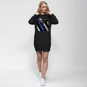 Lake Powell Thin Blue Line Products Premium Adult Hoodie Dress - Houseboat Kings