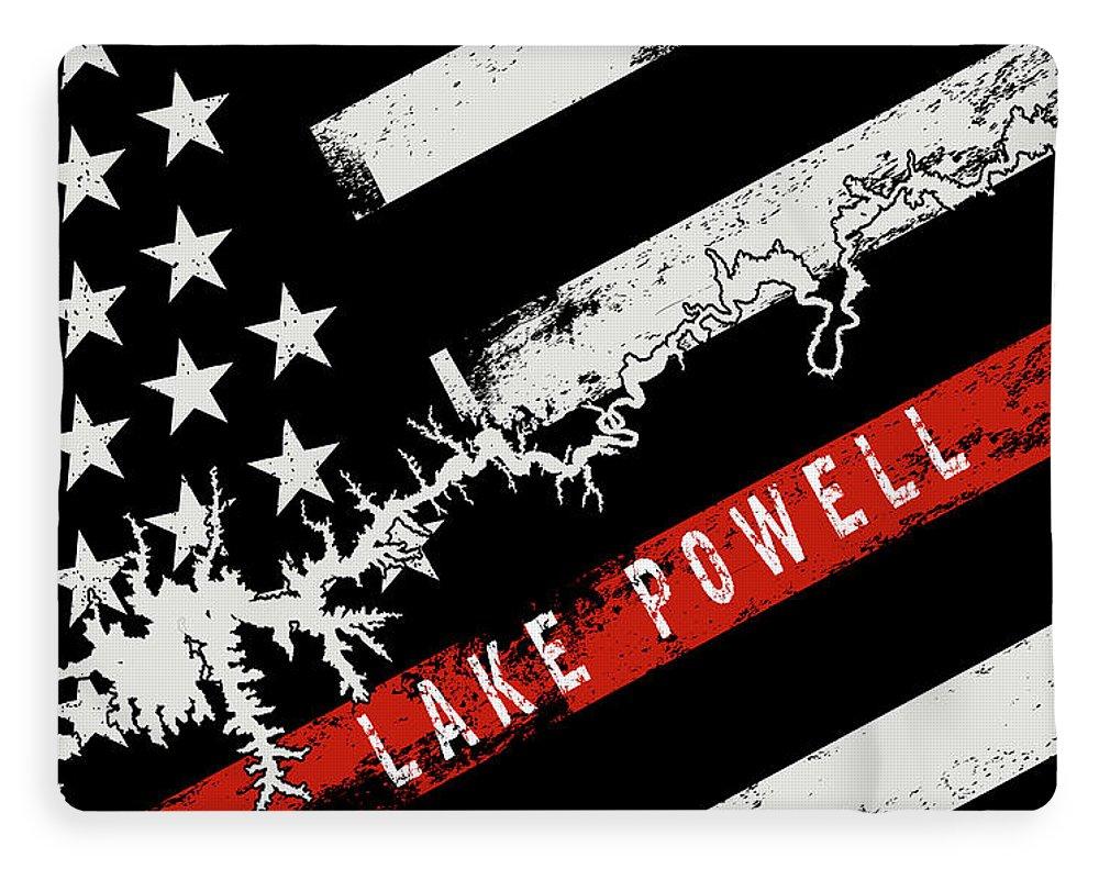 Lake Powell Thin Red Line - Blanket - Houseboat Kings