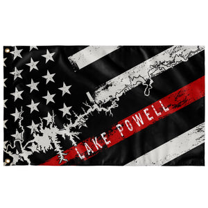 Lake Powell Thin Red Line Boat Flag - Houseboat Kings