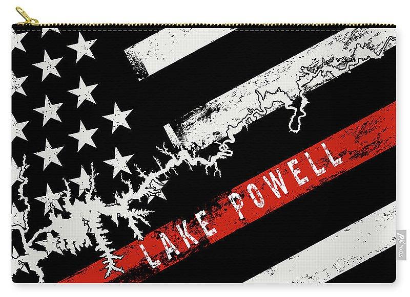 Lake Powell Thin Red Line - Carry-All Pouch - Houseboat Kings