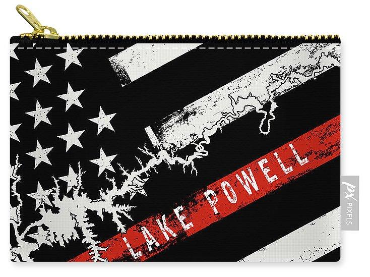 Lake Powell Thin Red Line - Carry-All Pouch - Houseboat Kings