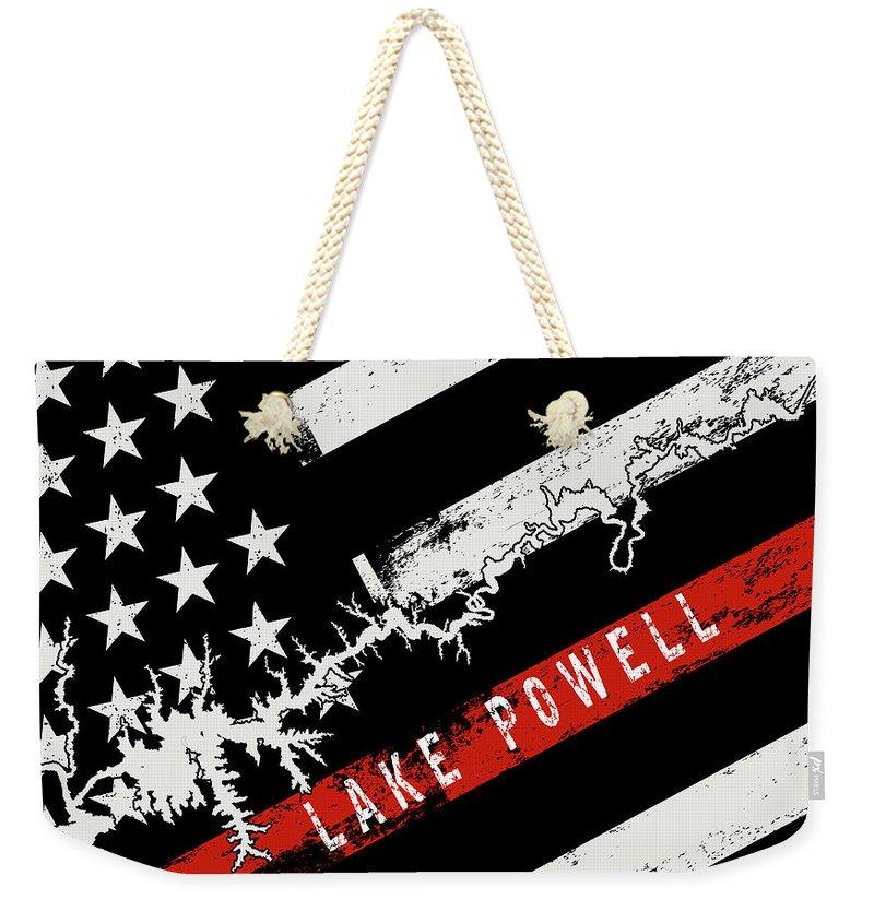 Lake Powell Thin Red Line - Weekender Tote Bag - Houseboat Kings