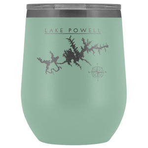 Lake Powell Wine Tumbler | Laser Etched | Lake GIft - Houseboat Kings