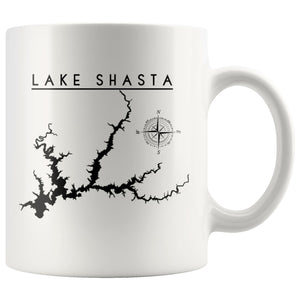 Lake Shasta 11oz Coffee Mug | Printed | Lake Gift - Houseboat Kings