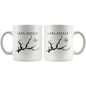 Lake Shasta 11oz Coffee Mug | Printed | Lake Gift - Houseboat Kings