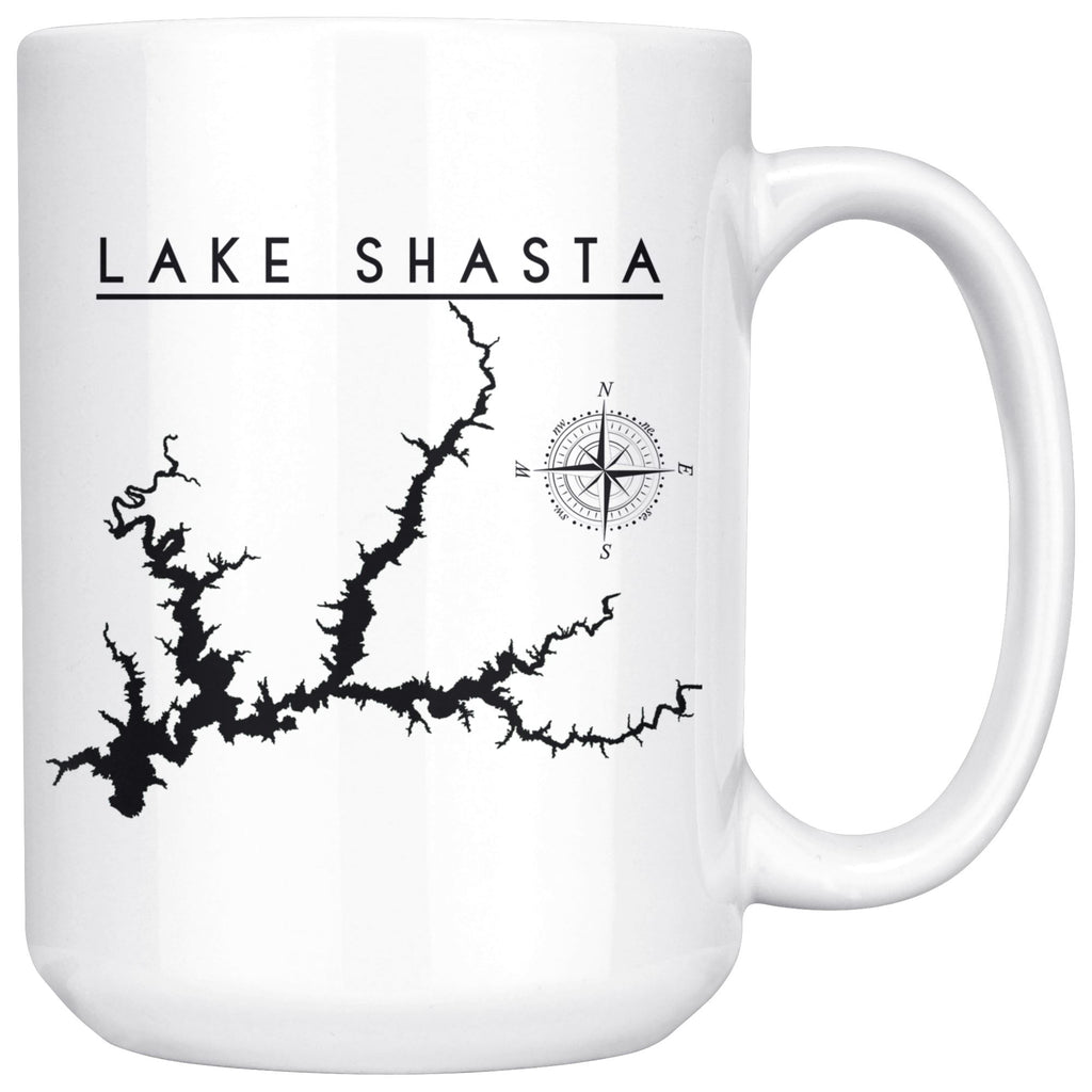Lake Shasta 15oz Coffee Mug | Printed | Lake Gift - Houseboat Kings
