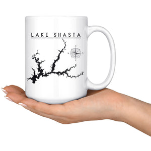 Lake Shasta 15oz Coffee Mug | Printed | Lake Gift - Houseboat Kings