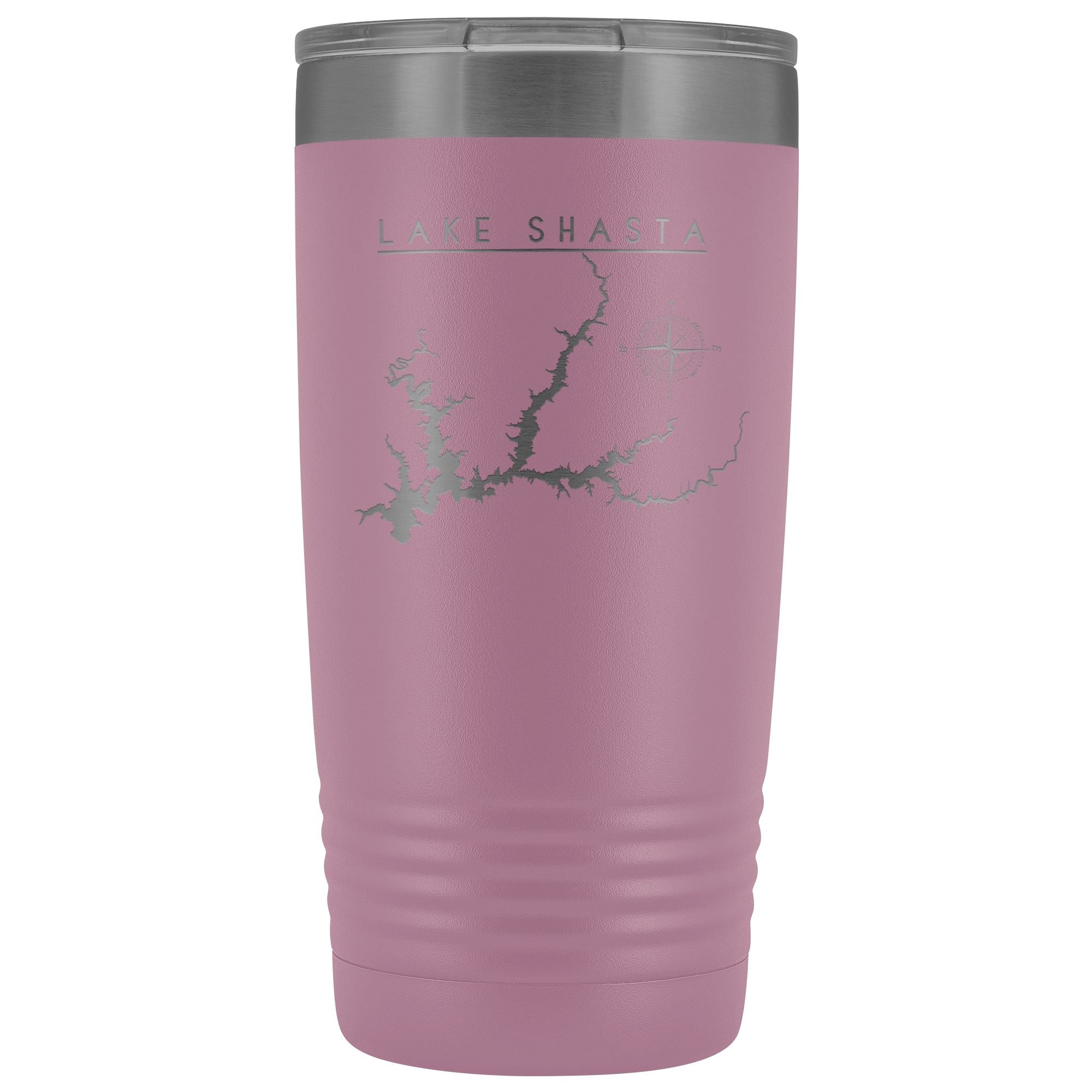 Lake Shasta 20oz Lake Tumbler | Laser Etched | Lake Gift - Houseboat Kings
