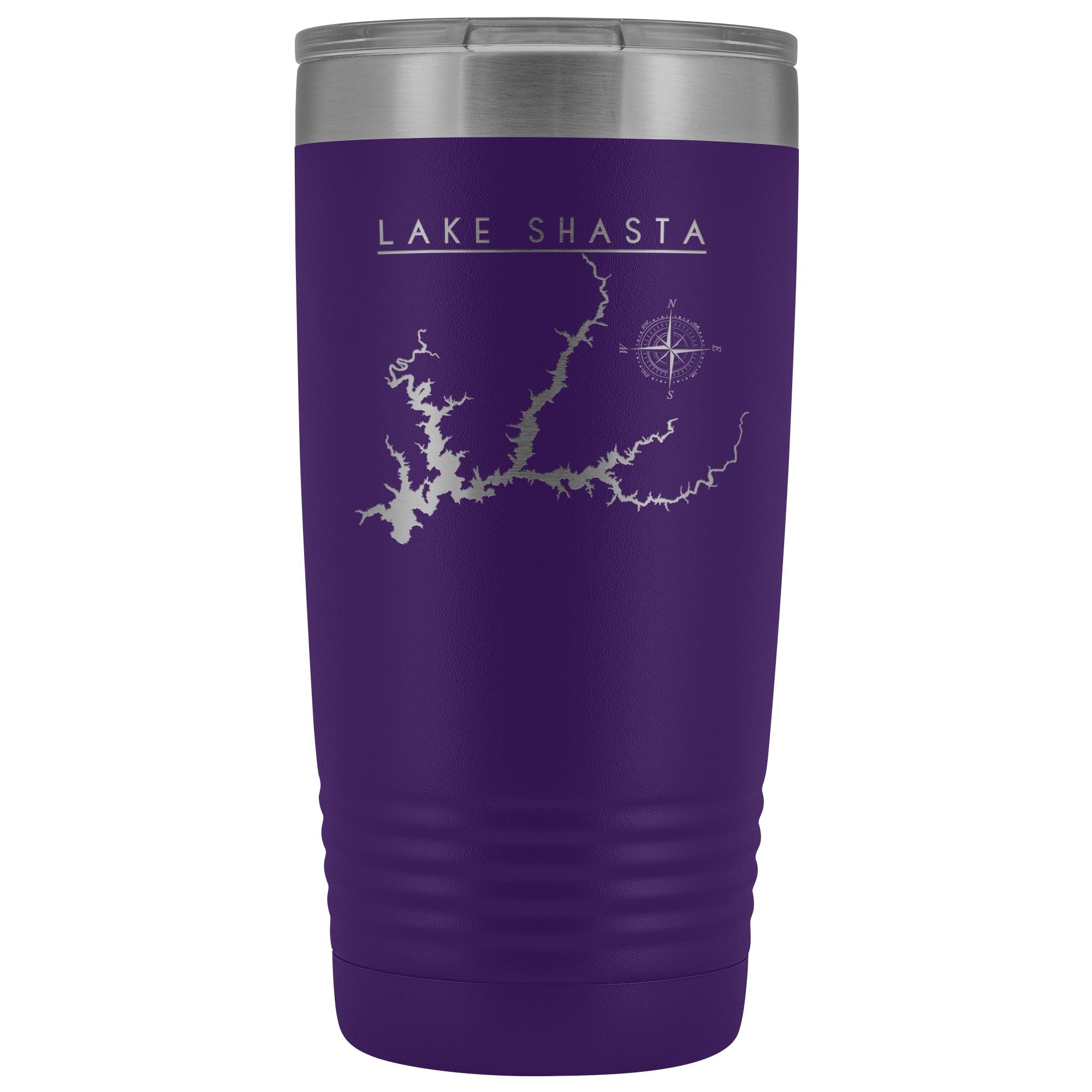 Lake Shasta 20oz Lake Tumbler | Laser Etched | Lake Gift - Houseboat Kings