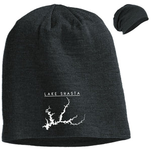 Lake Shasta Embroidered Slouch Beanie - Houseboat Kings