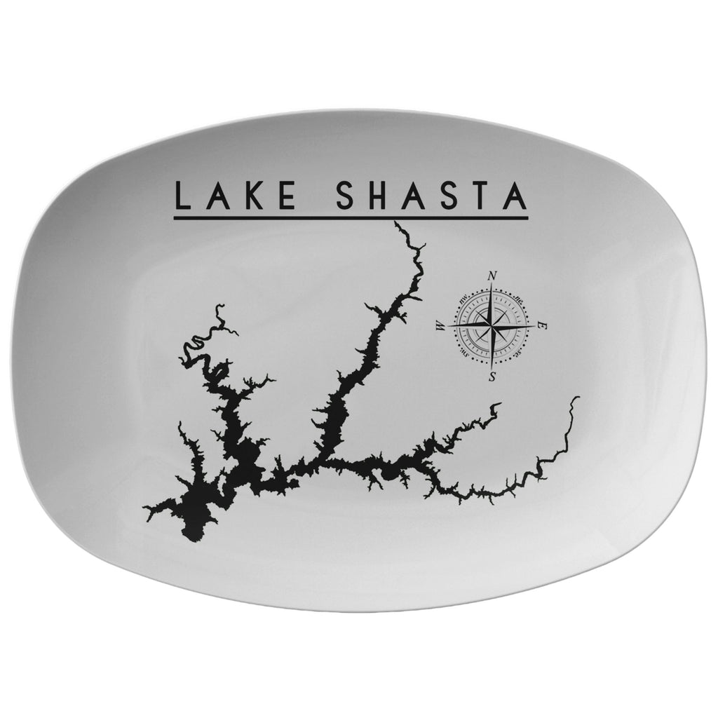 Lake Shasta | Platter | Printed | Lake Gift - Houseboat Kings