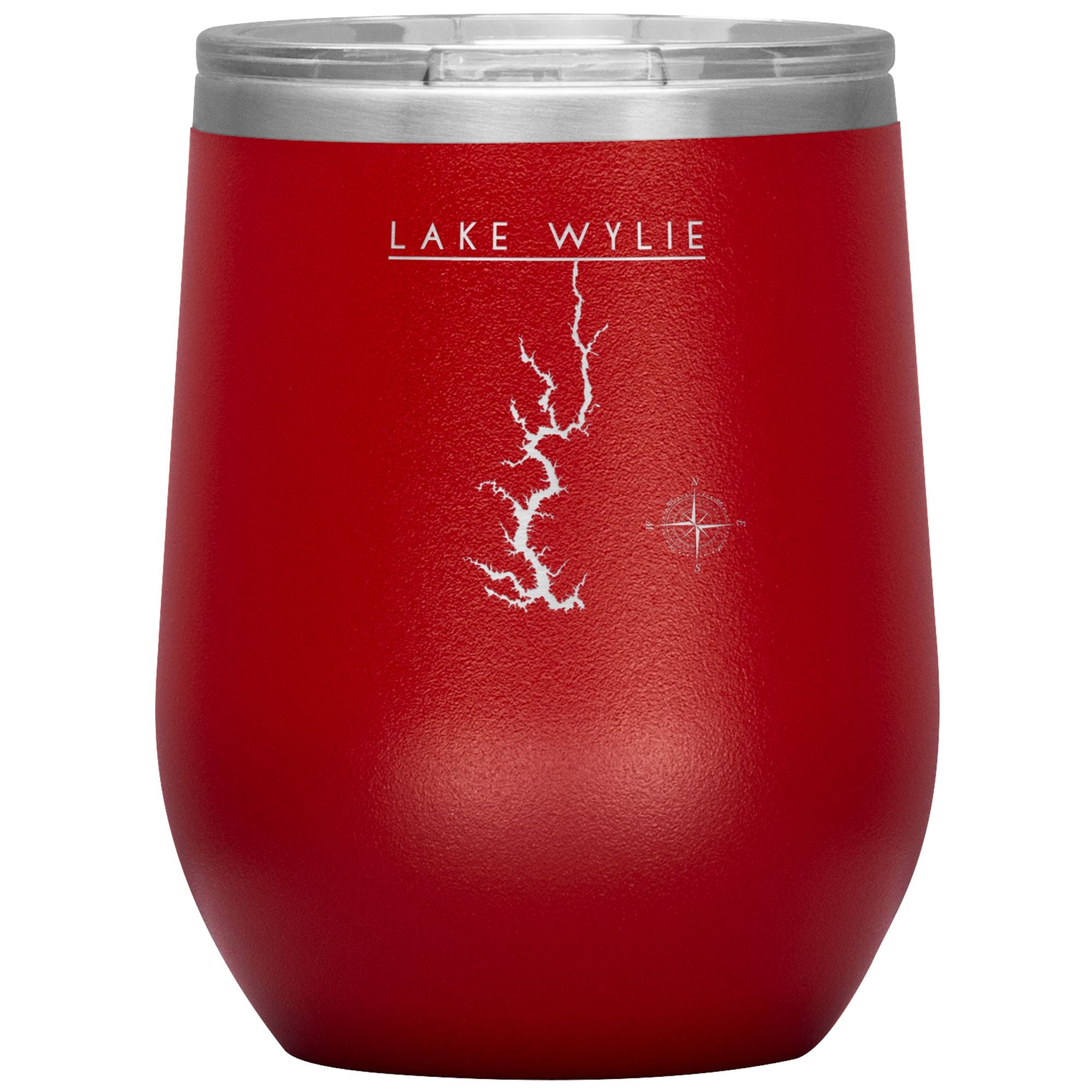 Lake Wylie Wine Tumbler | Laser Etched | Lake Gift - Houseboat Kings