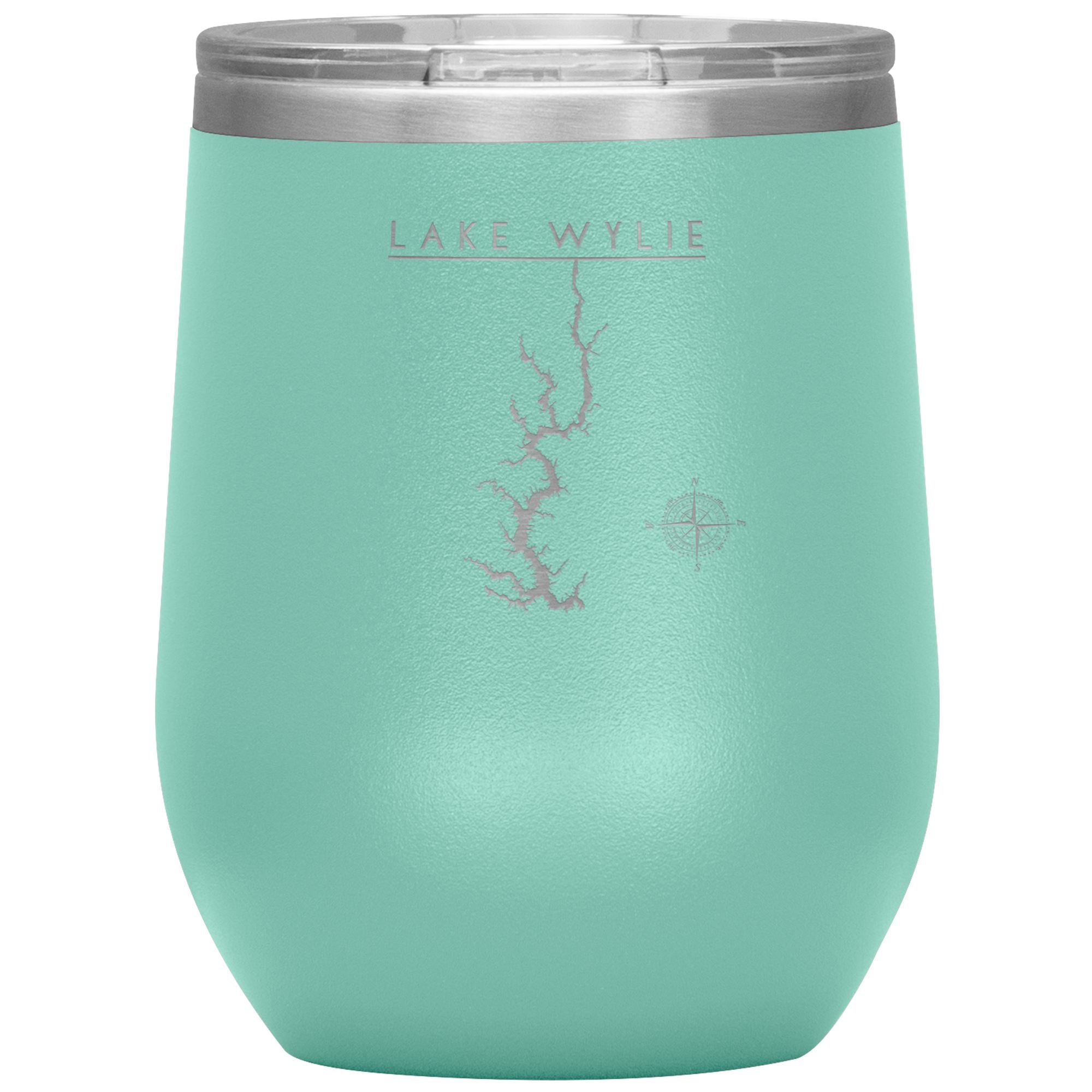 Lake Wylie Wine Tumbler | Laser Etched | Lake Gift - Houseboat Kings