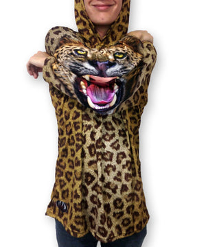 LEOPARD Hoodie Chomp Shirt by MOUTHMAN® Kid's Clothing 