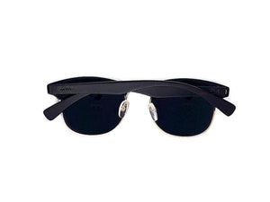 Midnight Black Bamboo Club Sunglasses with Case Sunglasses 