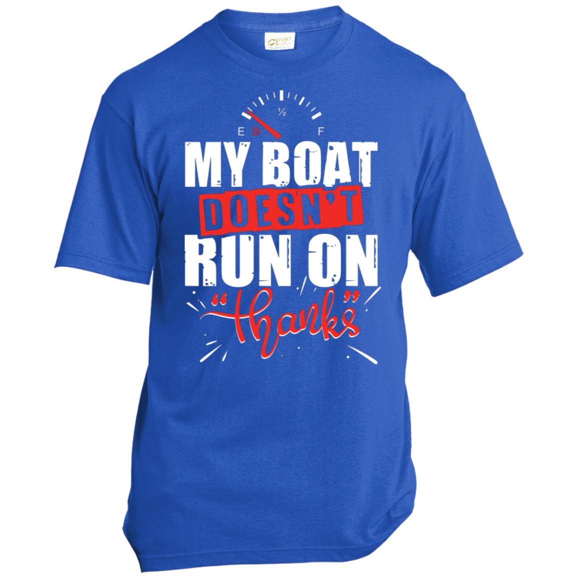 My Boat Doesn't Run On Thanks USA Cotton Unisex T - Houseboat Kings