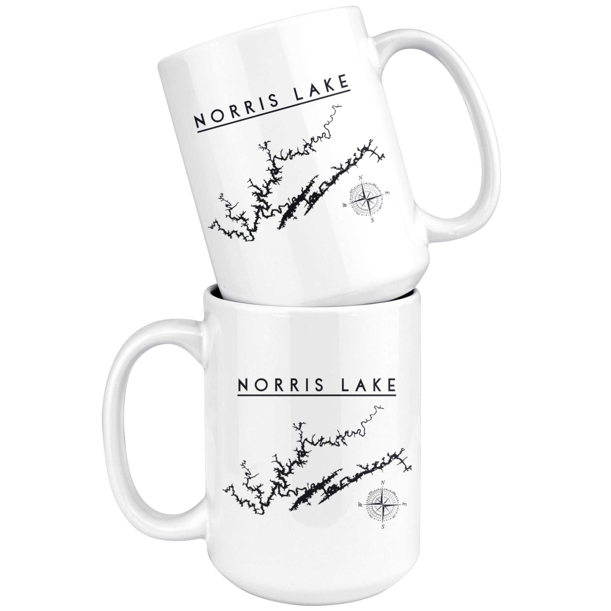 Norris Lake 15oz Coffee Mug | Printed | Lake Gift - Houseboat Kings