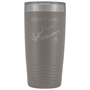 Norris Lake 20oz Lake Tumbler | Laser Etched | Lake Gift - Houseboat Kings