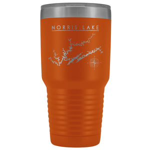 Norris Lake 30oz Lake Tumbler | Laser Etched | Lake Gift - Houseboat Kings