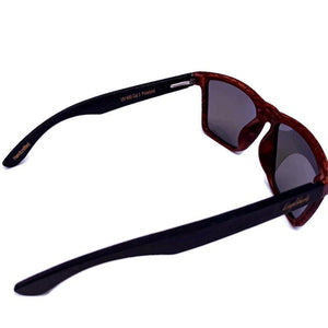 Oak Colored Frames, Bamboo Sunglasses, Blue Polarized Lenses Sunglasses 