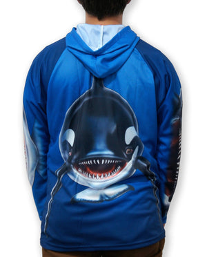 ORCA WHALE Hoodie Sport Shirt by MOUTHMAN® Kid's Clothing 