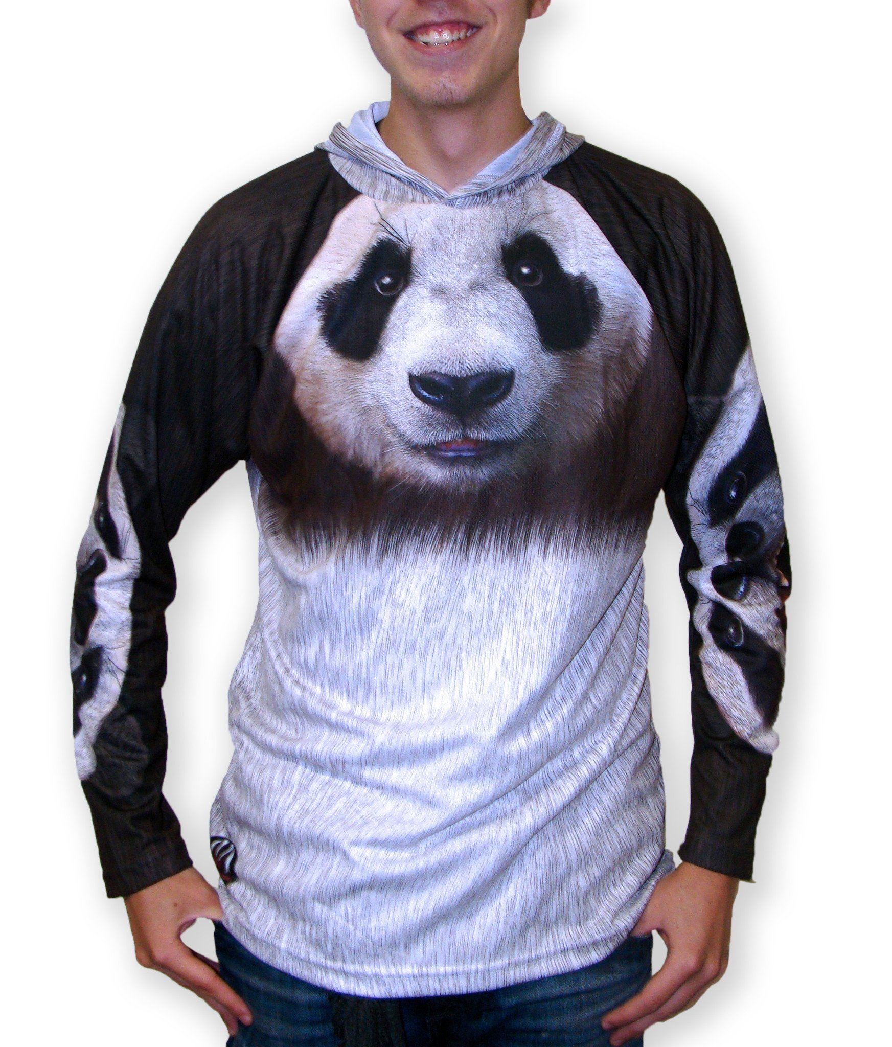PANDA BEAR Hoodie Sport Shirt by MOUTHMAN® Kid's Clothing 