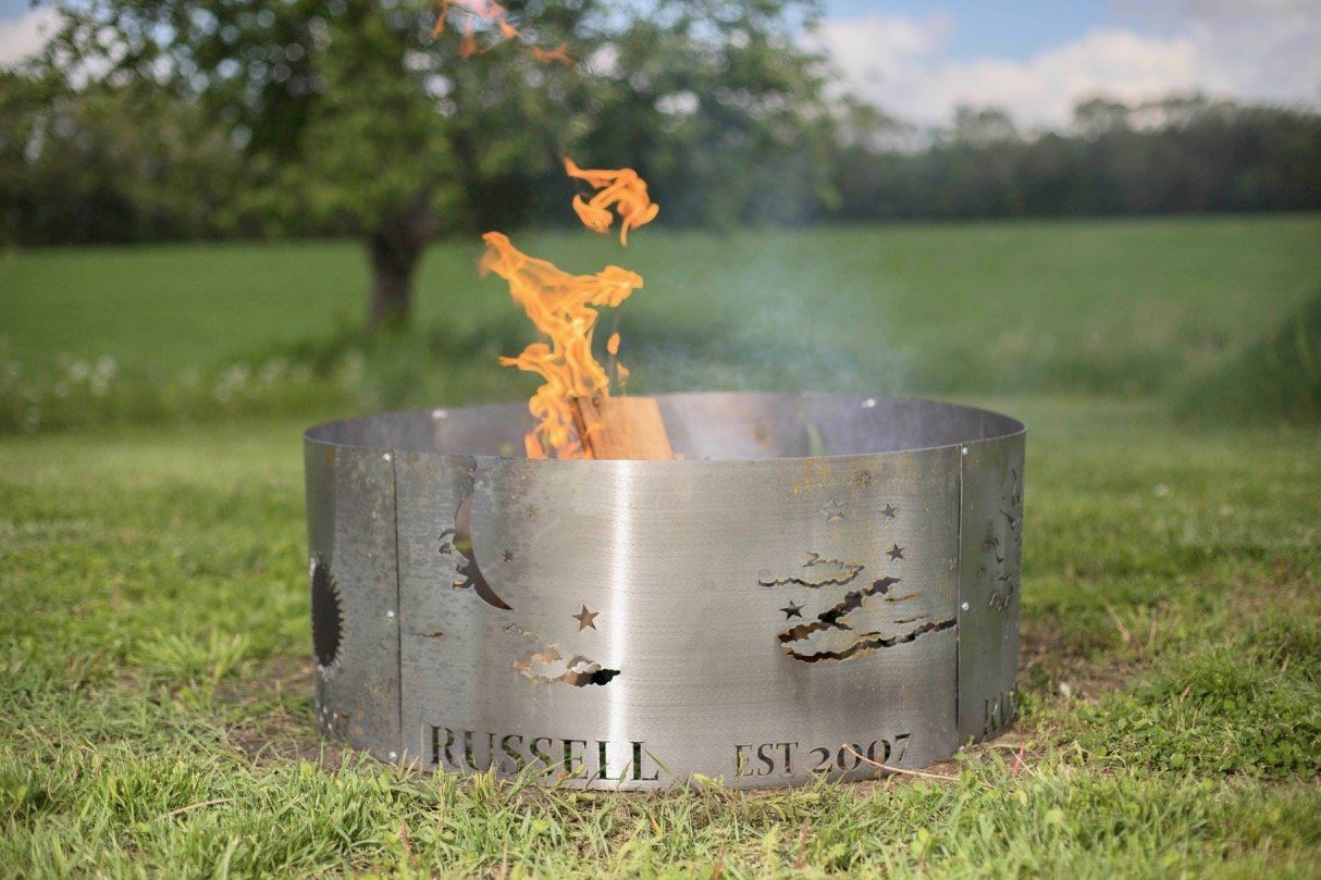 Personalized Celestial Fire Pit Ring Personalized-7 36 Celestial 