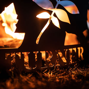 Personalized Fall Leaves Fire Pit Ring Personalized-7 
