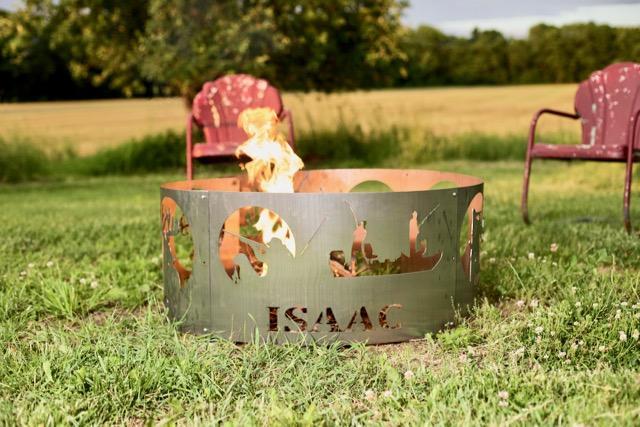 Personalized Hunting Fire Pit Ring Personalized-7 36 Hunting 