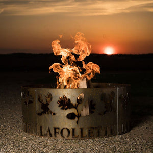 Personalized Outdoor Fire Pit Ring Personalized-7 
