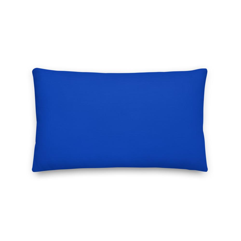 Premium Pillow - Solid Blue Matching American Flag - Houseboat Kings