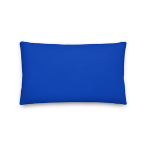 Premium Pillow - Solid Blue Matching American Flag - Houseboat Kings
