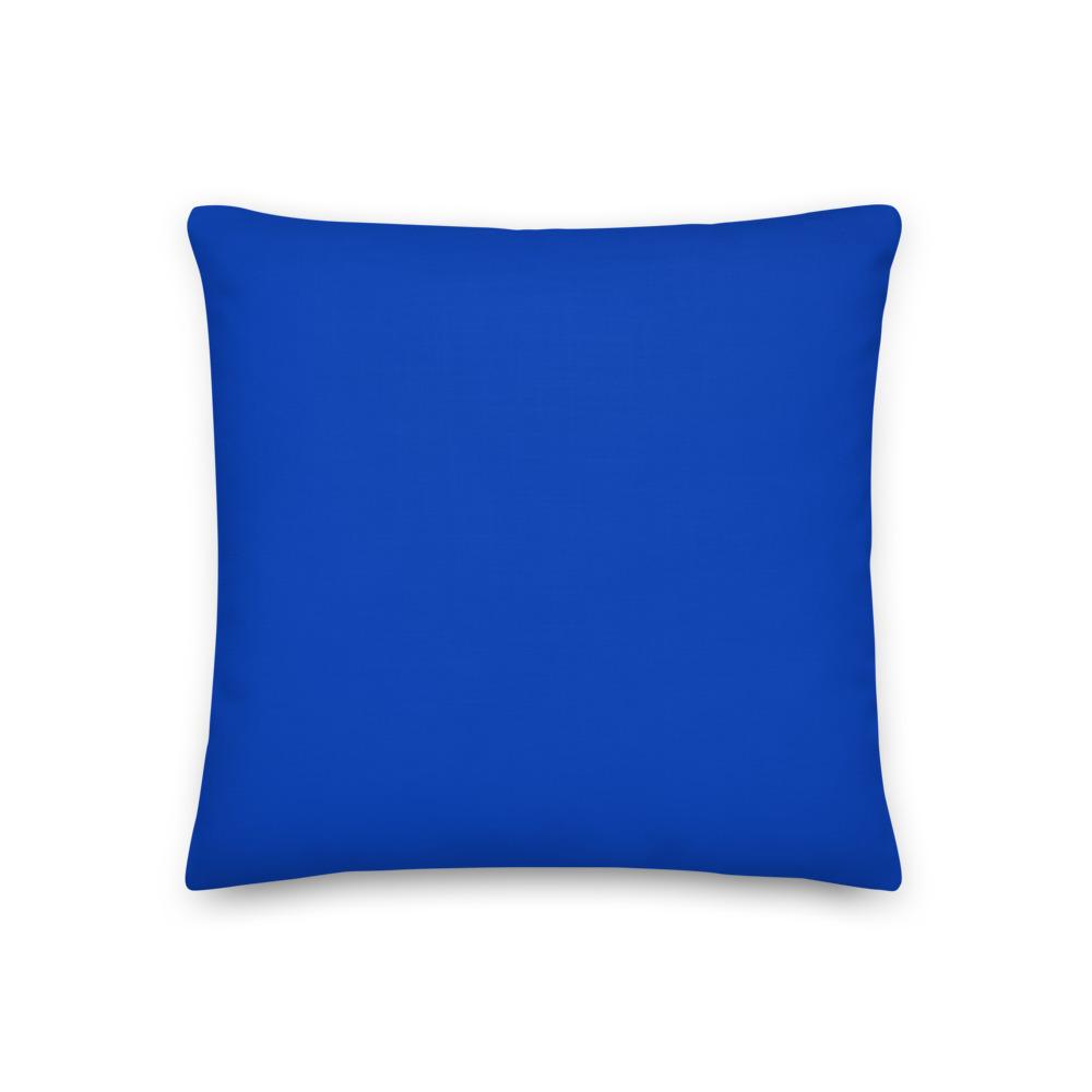 Premium Pillow - Solid Blue Matching American Flag - Houseboat Kings