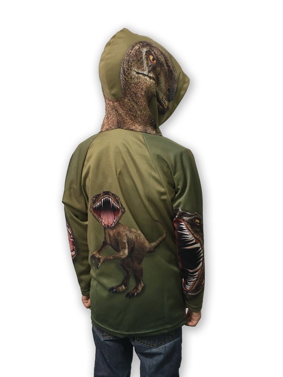 RAPTOR Dino 3D Hoodie Sport Shirt by MOUTHMAN® Kid's Clothing 