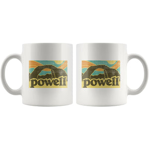 Retro Powell 11oz White Coffee Mug - Houseboat Kings