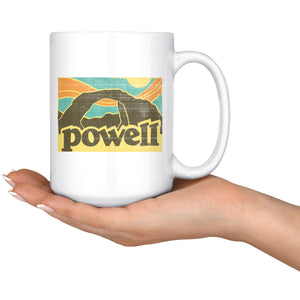 Retro Powell 15oz White Mug - Houseboat Kings